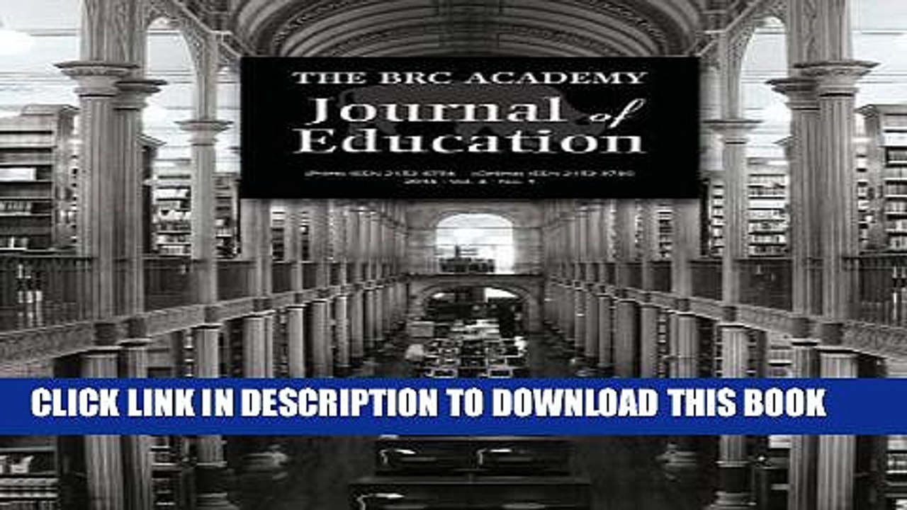 [PDF] The Brc Academy Journal of Education Volume 4, Number 1 Popular Online