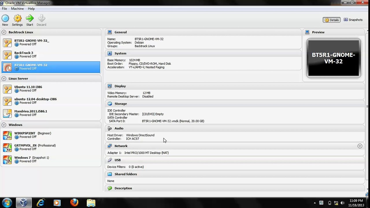 13 Backtrack First installation in VirtualBox part 04