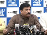 AAP leader Sanjay Singh Briefs Media on Central Govt's decision to reduce Army's disability Pension