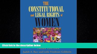 complete  The Constitutional and Legal Rights of Women: Cases in Law and Social Change