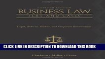 New Book Business Law: Text and Cases: Legal, Ethical, Global, and Corporate Environment