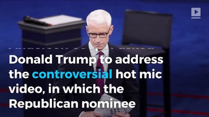 Donald Trump defends his controversial hot mic video as "locker room talk"