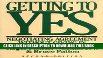 [PDF] Getting to Yes: Negotiating Agreement Without Giving In Popular Colection