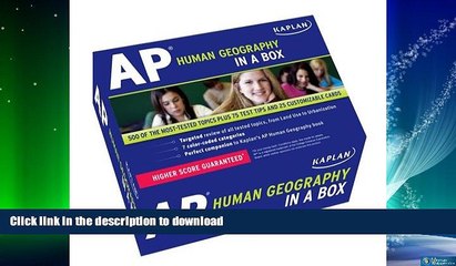 READ BOOK  Kaplan AP Human Geography in a Box  BOOK ONLINE
