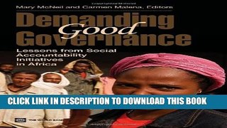 [PDF] Demanding Good Governance: Lessons from Social Accountability Initiatives in Africa Full