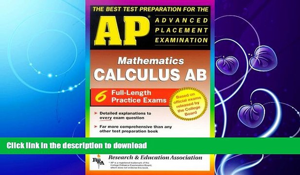 READ AP Calculus AB (REA) - The Best Test Prep for the Advanced Placement Exam (Advanced