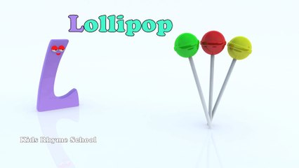 Phonics for children │ Words with alphabet L│ #Lforlollipop│ Kids Rhymes and Videos