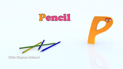 Phonics for children │ Words with alphabet P│ #Pforpen│ Kids Rhymes and Videos