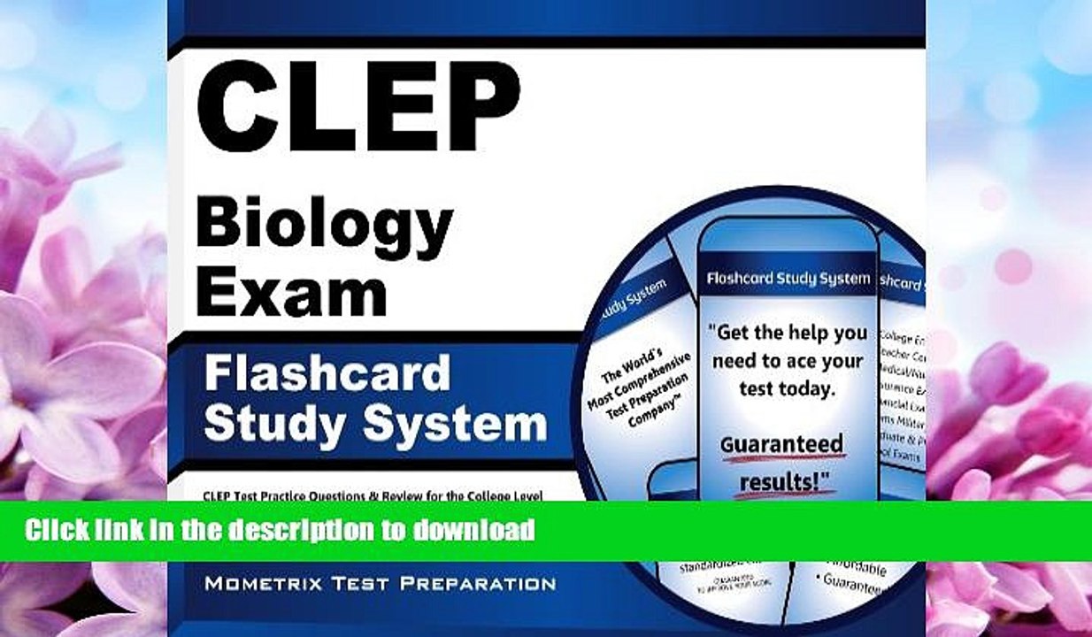 FAVORITE BOOK  CLEP Biology Exam Flashcard Study System: CLEP Test Practice Questions   Review