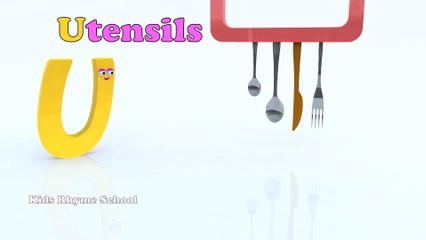 Phonics for children │ Words with alphabet U│ #UforUmbrella│ Kids Rhymes and Videos