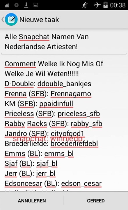 Alle Snapchat Namen Van Nederlandse Artiesten (PART 1)