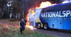 İsveç Milli Takımı'nın Otobüsünde Yangın Çıktı