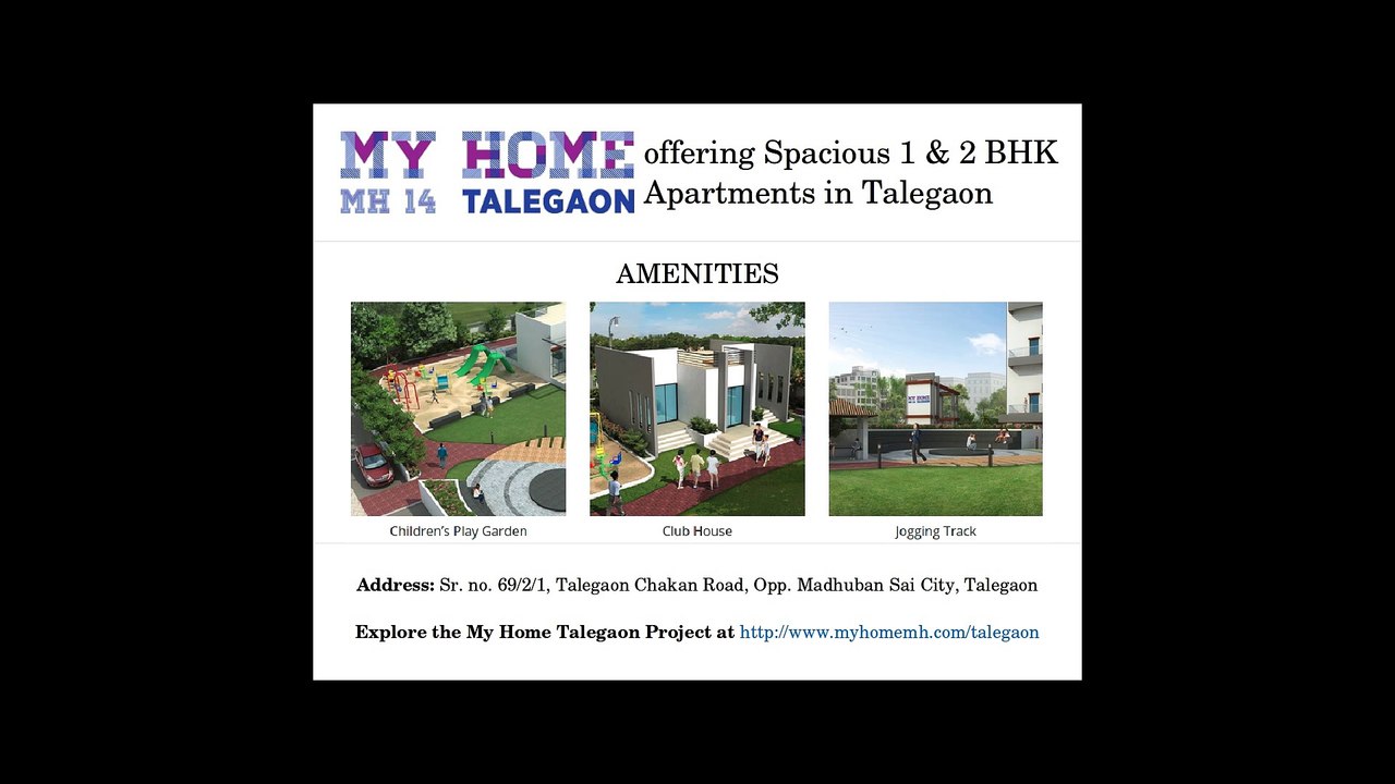 1 & 2 BHK Residential Flats at My Home Talegaon in Talegaon Dabhade Pune