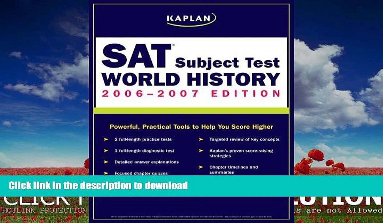 FAVORITE BOOK  Kaplan SAT Subject Test: World History 2006-2007 (Kaplan SAT Subject Tests: World