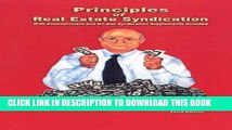 Collection Book Principles of Real Estate Syndication: With Entertainment and Oil-Gas Syndication