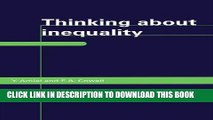 New Book Thinking about Inequality: Personal Judgment and Income Distributions