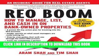 New Book REO Boom: How to Manage, List, and Cash in on Bank-Owned Properties: An Insiders  Guide