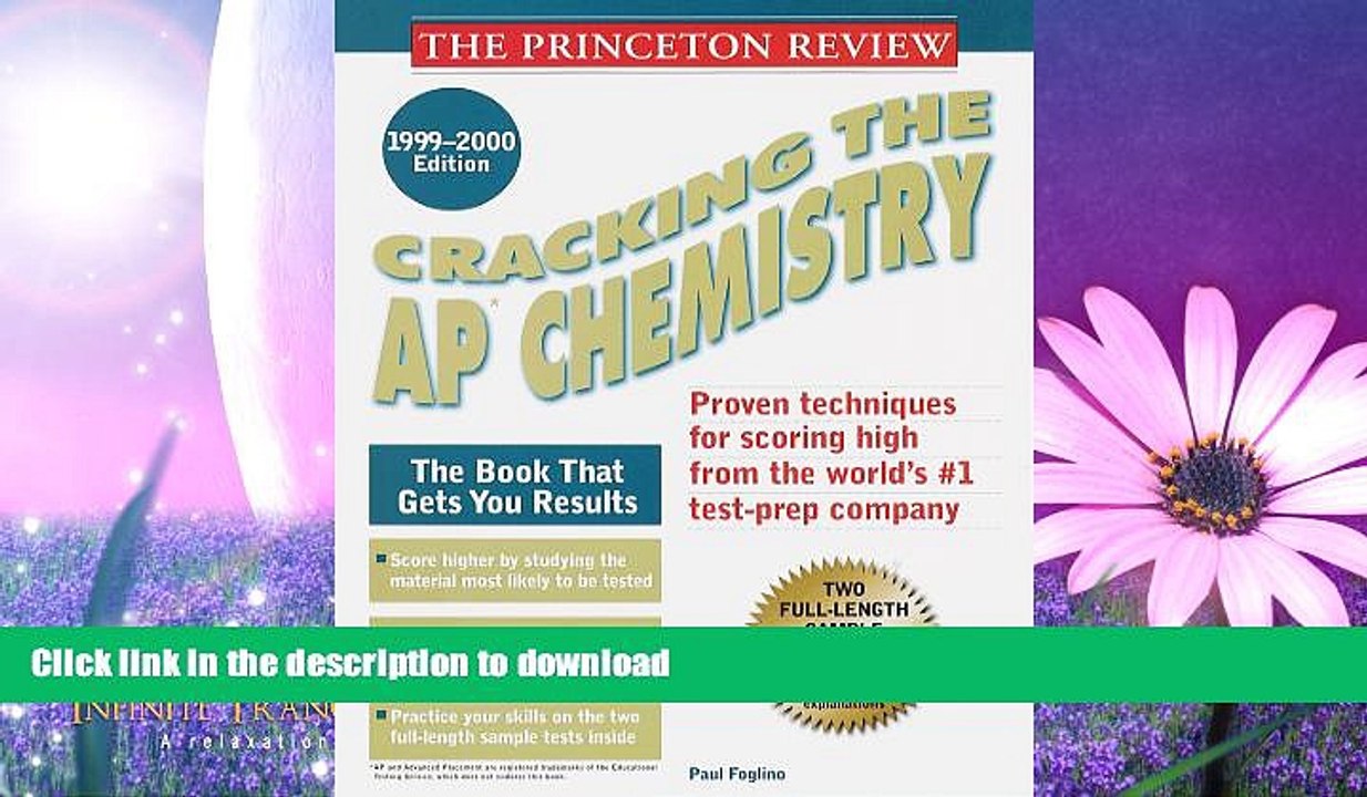 FAVORITE BOOK  Princeton Review: Cracking the AP: Chemistry, 1999-2000 Edition (Annual) FULL