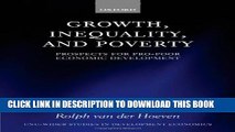 New Book Growth, Inequality, and Poverty: Prospects for Pro-Poor Economic Development (WIDER