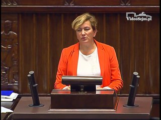 Poseł Józefa Szczurek-Żelazko - Wystąpienie z dnia 05 pa�dziernika 2016 roku.