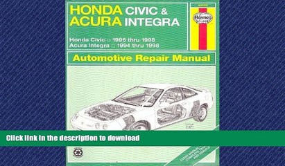 EBOOK ONLINE Honda Civic   Acura Integra Automotive Repair Manual (Haynes Automotive Repair