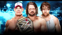 John Cena Vs AJ Styles Vs Dean Ambrose No Mercy 2016 | WWE World Championship