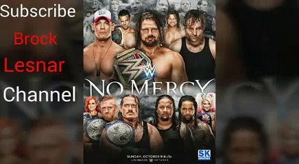 WWE NO MERCY 2016 - 8 Man Tag Team Match Results