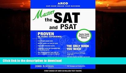 READ BOOK  Master the SAT   PSAT 2000 ED (Sat and Psat (Arco), 2000) FULL ONLINE