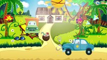 Eğitici Çizgi Film - Polis arabası ve İtfaiye kamyonu çizgi film - Akıllı arabalar