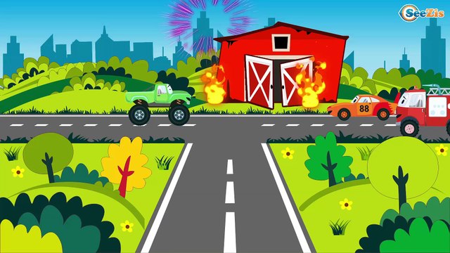 Camion et Tracteur pour bébés - Voiture Pour Enfants - Dessins animés pour bébés
