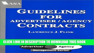 [Read PDF] Guidelines For Advertiser/Agency Contracts Ebook Online