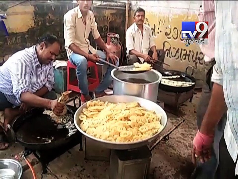 Vadodara VMC health dept raids fafda-jalebi outlets - Tv9 Gujarati