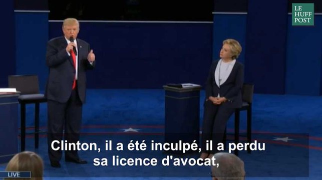 Donald Trump s'est excusé pour mieux dénoncer Bill Clinton