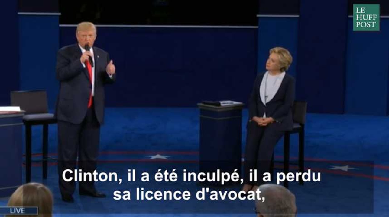 Donald Trump s'est excusé pour mieux dénoncer Bill Clinton