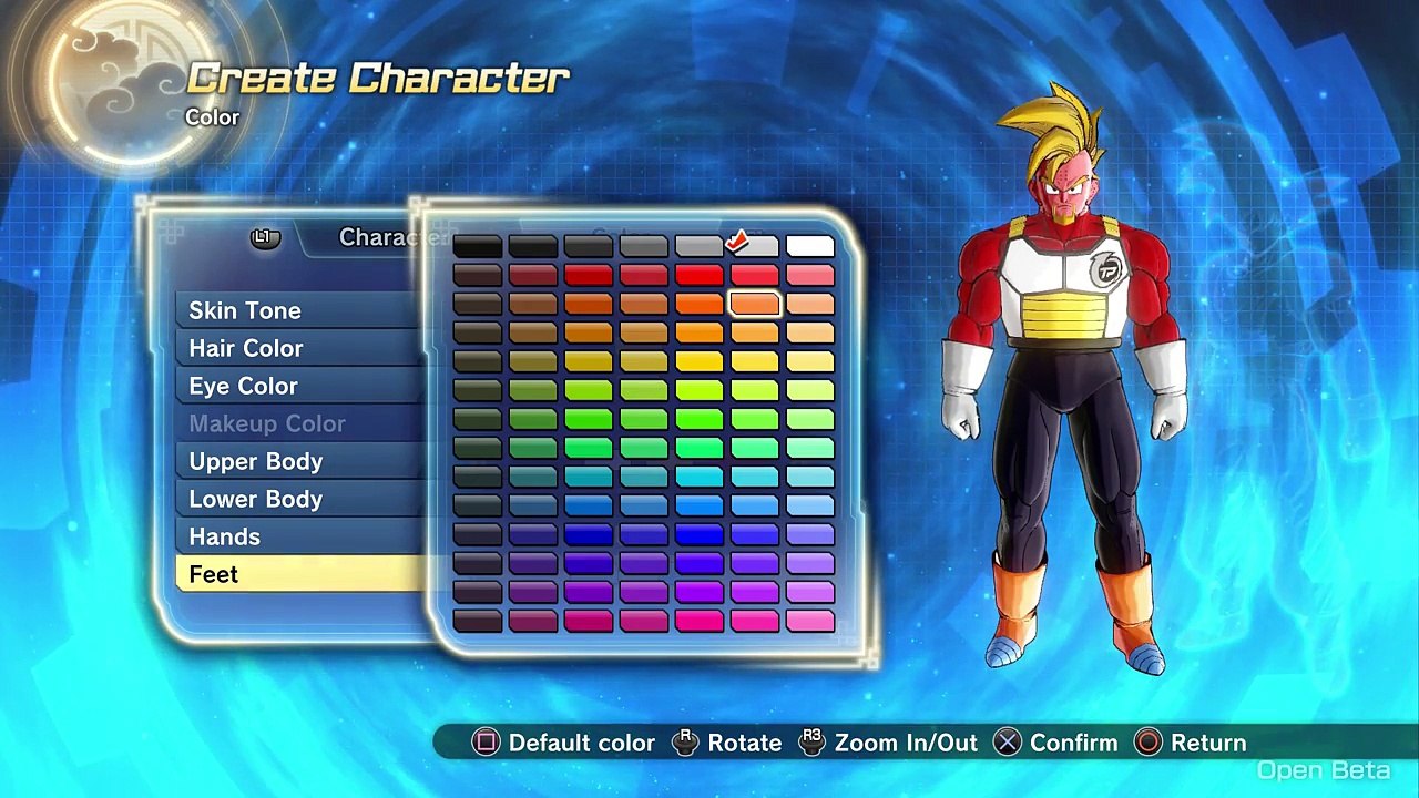 Dragon Ball Xenoverse 2 : Création de personnages Type Saiyan