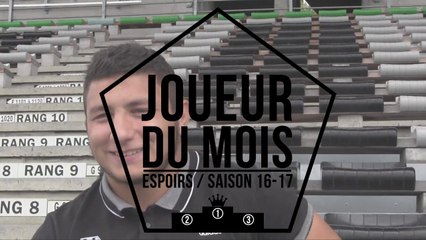 Espoirs : Joueur du mois de septembre
