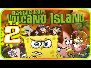 Nicktoons: Battle for Volcano Island Walkthrough Part 2 (PS2, Gamecube) 100% Level 2 Shipwreck Cliff