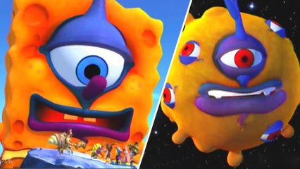 SpongeBob SquarePants & Nicktoons: Globs of Doom All Bosses | Boss Battles (Wii, PS2)