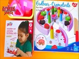 Video Tutorial Permainan Edukasi Untuk Anak Anak, Tips Memotong Kue Ulang tahun Velcro Mainan Bagian