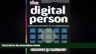 different   The Digital Person: Technology and Privacy in the Information Age