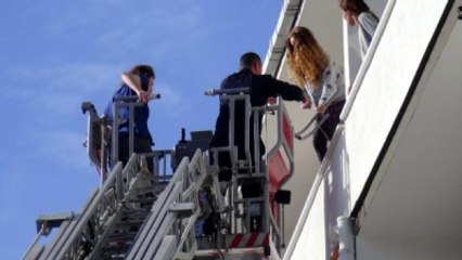 Öğrencilerin Kaldığı Apart Binada Korkutan Yangın