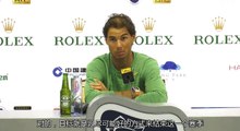 Rafael Nadal Press conference at Shanghai Rolex Masters. 10 Oct 2016