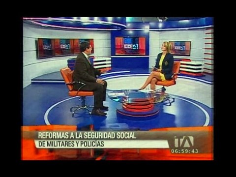 César Navas, ministro coordinador de seguridad, sobre reformas a la seguridad social de policías y militares