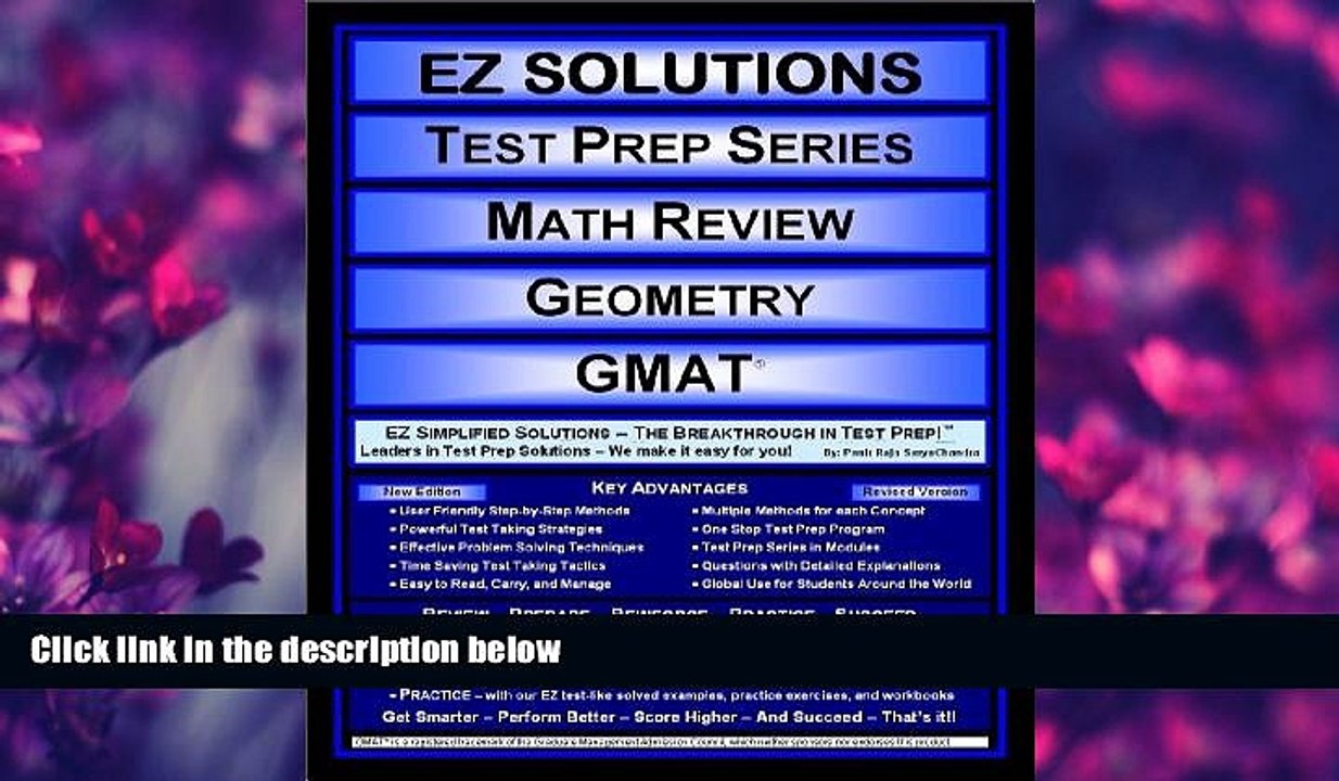 READ book  EZ Solutions - Test Prep Series - Math Review - Geometry - GMAT (Edition: Updated.