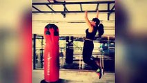 Ishq Junoon Actress Divya Singh Hot Workout In Gym !!