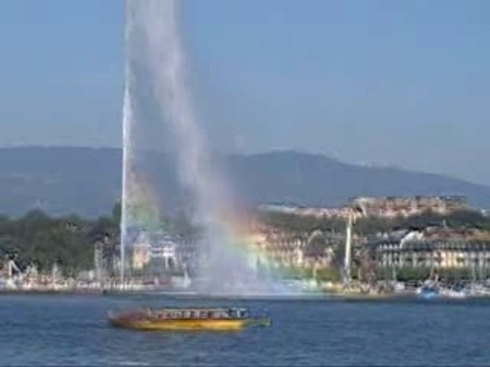 Rainbow in the Jet d'Eau