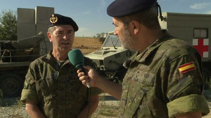 El despliegue multinacional de los soldados de sanidad