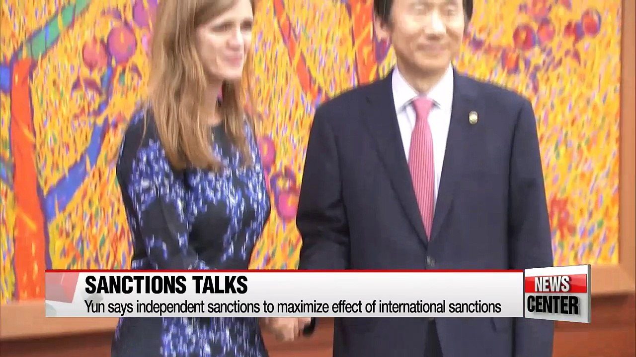 South Korea's FM and U.S. Ambassador to UN vow for stronger sanctions on N. Korea