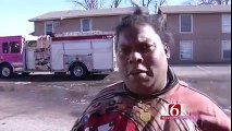 Incroyable interview de cette femme après un incendie