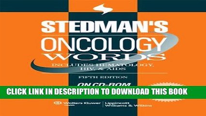 [PDF] Stedman s Oncology Words, Fifth Edition, on CD-ROM Popular Colection